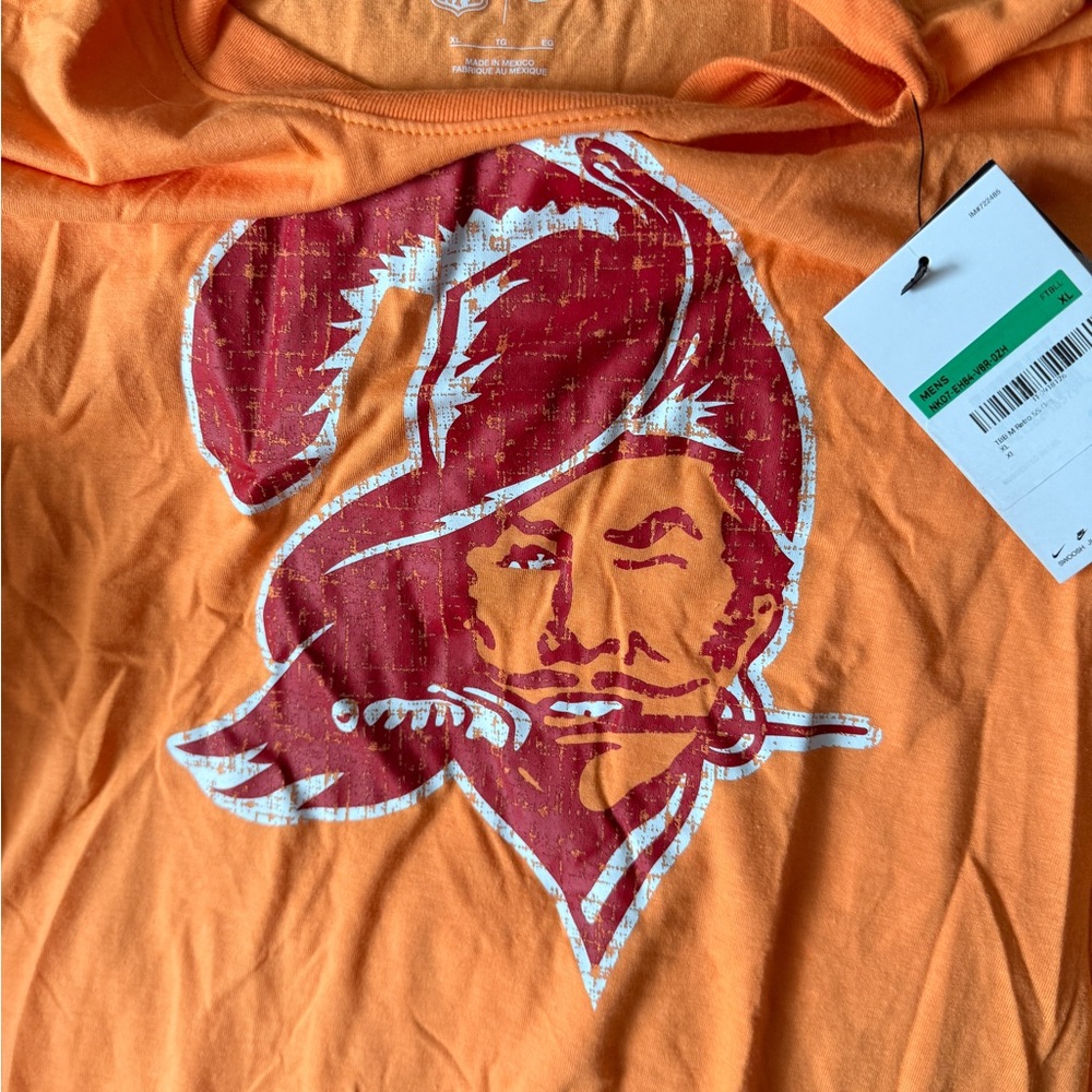 Vibrant Orange Buccaneer Graphic Tee